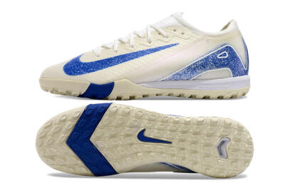 Unisex Nike Air Zoom Mercurial Vapor 16 Elite TF Artificial Turf Low-Tops Football Shoes - Beige/Blue