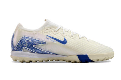 Unisex Nike Air Zoom Mercurial Vapor 16 Elite TF Artificial Turf Low-Tops Football Shoes - Beige/Blue