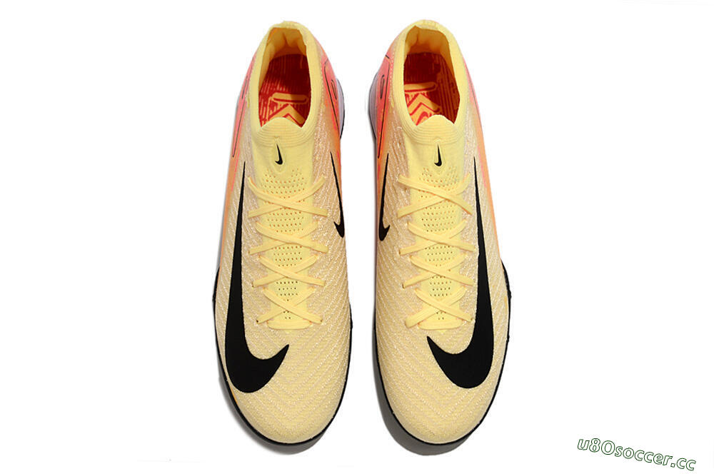 Unisex Nike Air Zoom Mercurial Vapor 16 Elite TF Artificial Turf Low-Tops Football Shoes - Yellow/Black/Orange 4