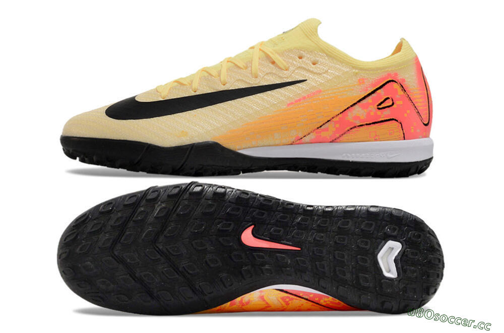 Unisex Nike Air Zoom Mercurial Vapor 16 Elite TF Artificial Turf Low-Tops Football Shoes - Yellow/Black/Orange 1