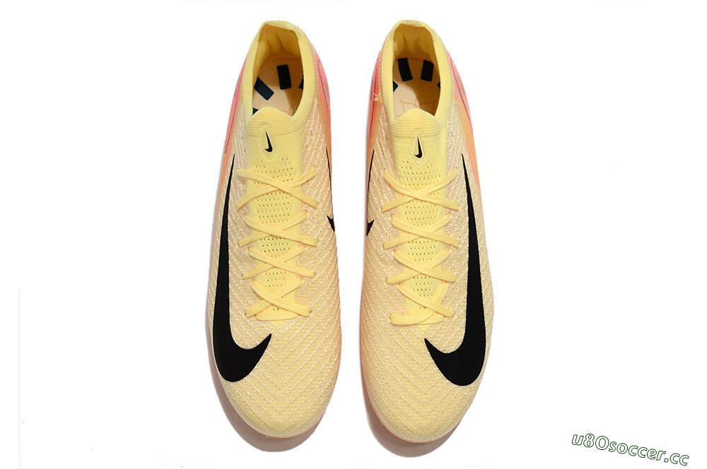 Unisex Nike Air Zoom Mercurial Vapor 16 Elite AG Artificial Grass Low-Tops Football Boots - Yellow/Black/Orange 4