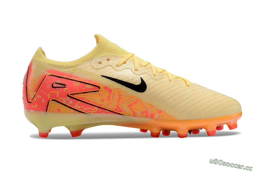 Unisex Nike Air Zoom Mercurial Vapor 16 Elite AG Artificial Grass Low-Tops Football Boots - Yellow/Black/Orange 7