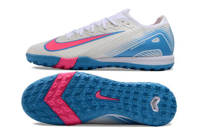 Unisex Nike Air Zoom Mercurial Vapor 16 Elite TF Artificial Turf Low-Tops Football Shoes - White/Pink/Blue
