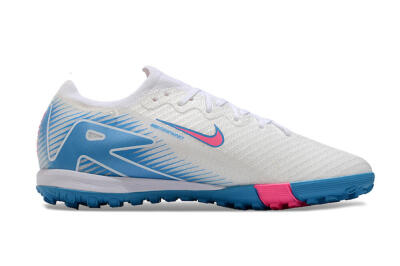 Unisex Nike Air Zoom Mercurial Vapor 16 Elite TF Artificial Turf Low-Tops Football Shoes - White/Pink/Blue