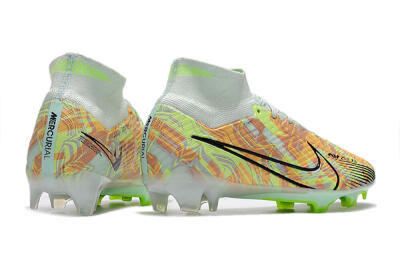 Men's Nike Air Zoom Mercurial Superfly 9 Elite FG Firm Ground High-Tops Football Boots - Blue/Green