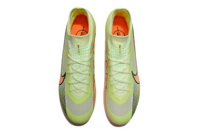 Men's Nike Air Zoom Mercurial Superfly 9 Elite FG Firm Ground High-Tops Football Boots - Green/Orange