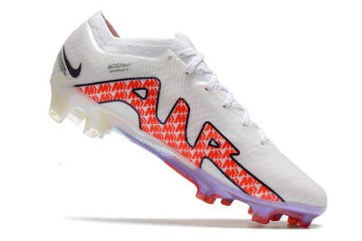 Men's Nike Air Zoom Mercurial Vapor 15 Elite FG Firm Ground Low-Tops Football Boots - White/Red
