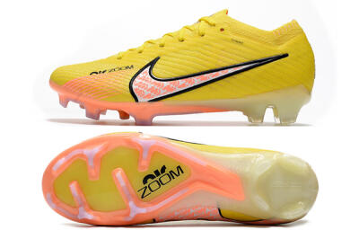 Men's Nike Air Zoom Mercurial Vapor 15 Elite FG Firm Ground Low-Tops Football Boots - Yellow/Pink