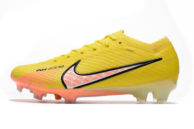 Men's Nike Air Zoom Mercurial Vapor 15 Elite FG Firm Ground Low-Tops Football Boots - Yellow/Pink