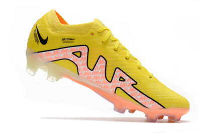 Men's Nike Air Zoom Mercurial Vapor 15 Elite FG Firm Ground Low-Tops Football Boots - Yellow/Pink