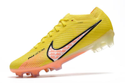 Men's Nike Air Zoom Mercurial Vapor 15 Elite FG Firm Ground Low-Tops Football Boots - Yellow/Pink