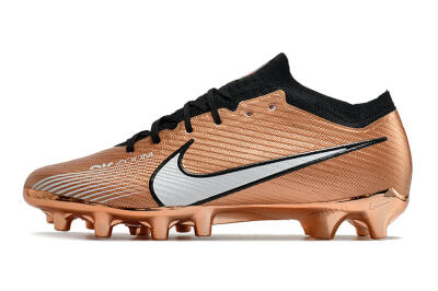 Men's Nike Air Zoom Mercurial Vapor 15 Elite FG Firm Ground Low-Tops Football Boots - Gold/White/Black