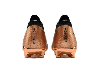 Men's Nike Air Zoom Mercurial Vapor 15 Elite FG Firm Ground Low-Tops Football Boots - Gold/White/Black
