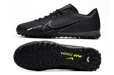Men's Nike Mercurial Vapor 15 Elite TF Artificial Turf Low-Tops Football Shoes - Black
