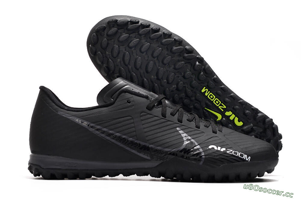 Men's Nike Mercurial Vapor 15 Elite TF Artificial Turf Low-Tops Football Shoes - Black 2