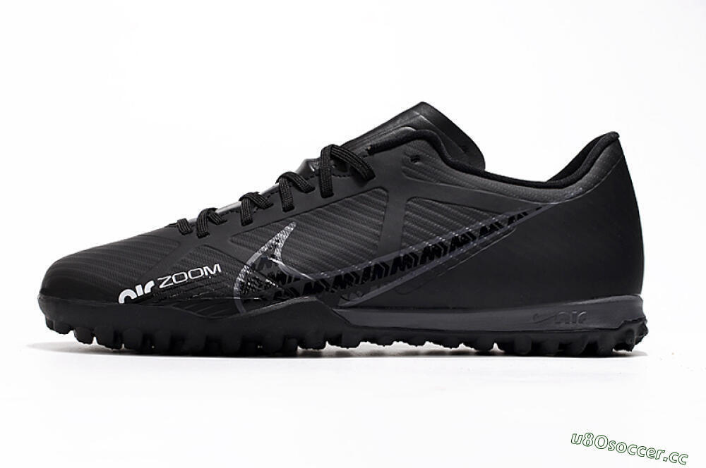 Men's Nike Mercurial Vapor 15 Elite TF Artificial Turf Low-Tops Football Shoes - Black 0