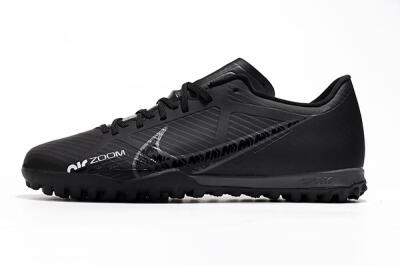 Men's Nike Mercurial Vapor 15 Elite TF Artificial Turf Low-Tops Football Shoes - Black