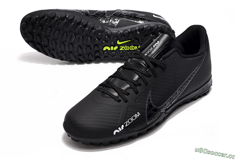 Men's Nike Mercurial Vapor 15 Elite TF Artificial Turf Low-Tops Football Shoes - Black 3