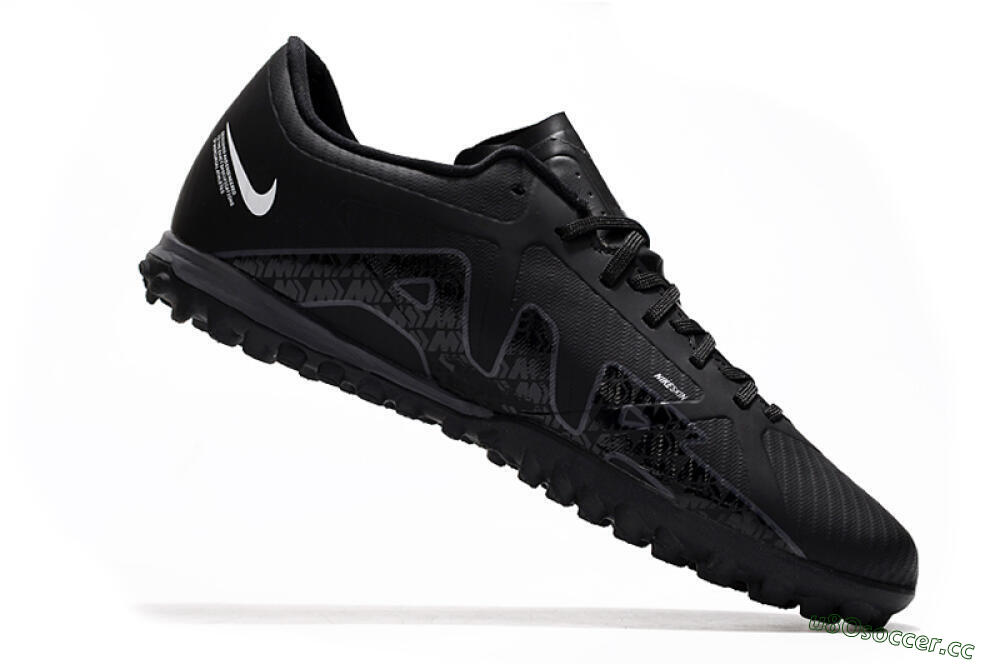 Men's Nike Mercurial Vapor 15 Elite TF Artificial Turf Low-Tops Football Shoes - Black 4