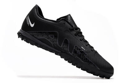 Men's Nike Mercurial Vapor 15 Elite TF Artificial Turf Low-Tops Football Shoes - Black