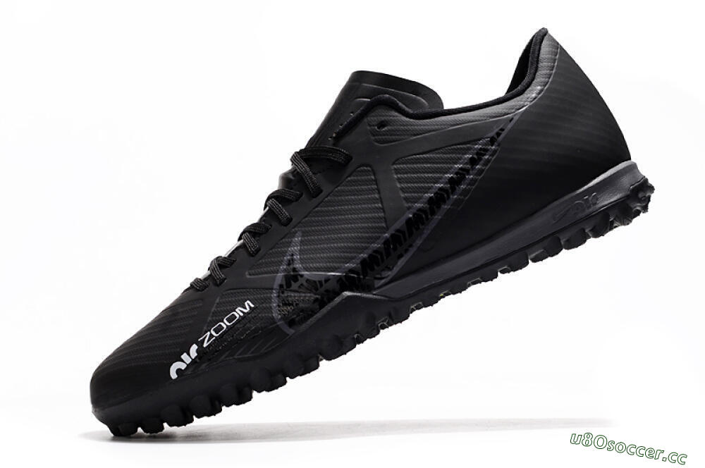 Men's Nike Mercurial Vapor 15 Elite TF Artificial Turf Low-Tops Football Shoes - Black 5