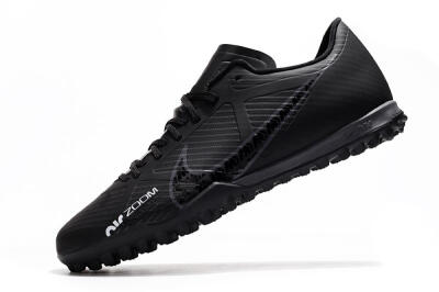 Men's Nike Mercurial Vapor 15 Elite TF Artificial Turf Low-Tops Football Shoes - Black