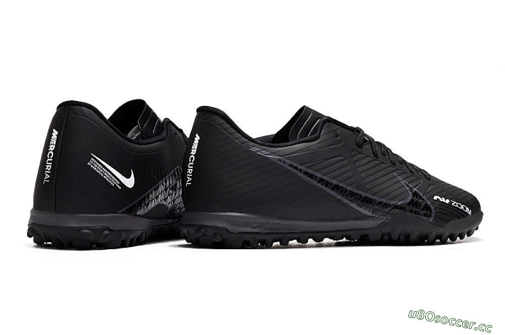 Men's Nike Mercurial Vapor 15 Elite TF Artificial Turf Low-Tops Football Shoes - Black 6