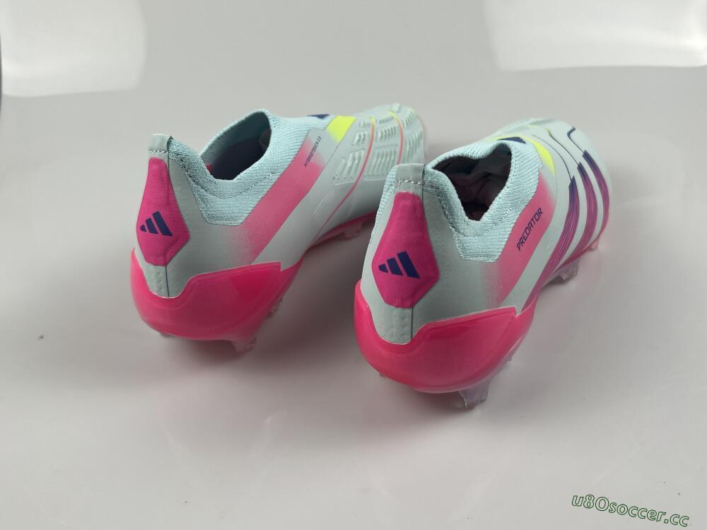 Men's Adidas Predator Accuracy+ FG Firm Ground Low-Tops Football Boots - Blue/Purple/Pink