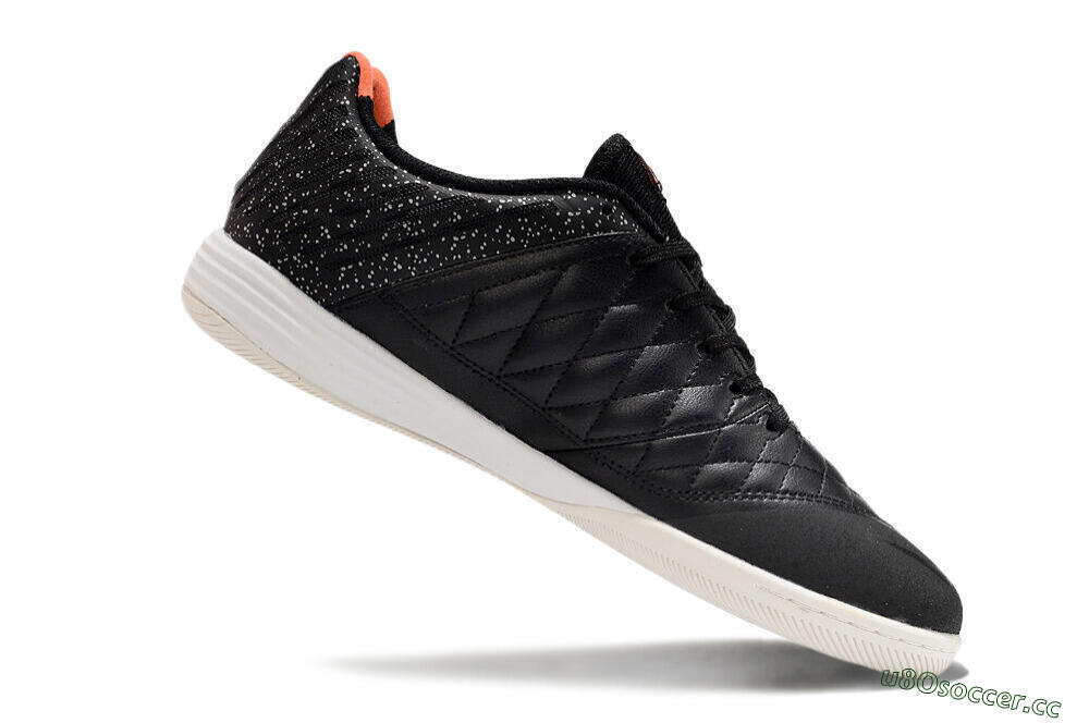 Unisex Nike Lunar Gato 2 TF Indoor & Futsal Low-Tops Football Shoes - Black/White/Orange 4