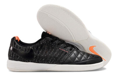 Unisex Nike Lunar Gato 2 TF Indoor & Futsal Low-Tops Football Shoes - Black/White/Orange