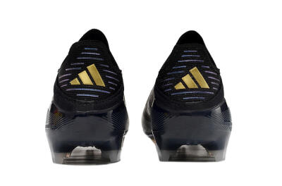 Unisex Adidas F50+ Adizero FG Firm Ground Low-Tops Football Boots - Black/Purple/Gold