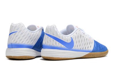 Unisex Nike Lunar Gato 2 IC Indoor & Futsal Low-Tops Football Shoes - White/Blue