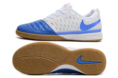 Unisex Nike Lunar Gato 2 IC Indoor & Futsal Low-Tops Football Shoes - White/Blue