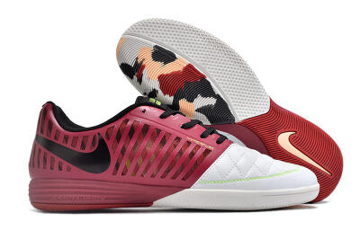 Unisex Nike Lunar Gato 2 IC Indoor & Futsal Low-Tops Football Shoes - White/Red/Black