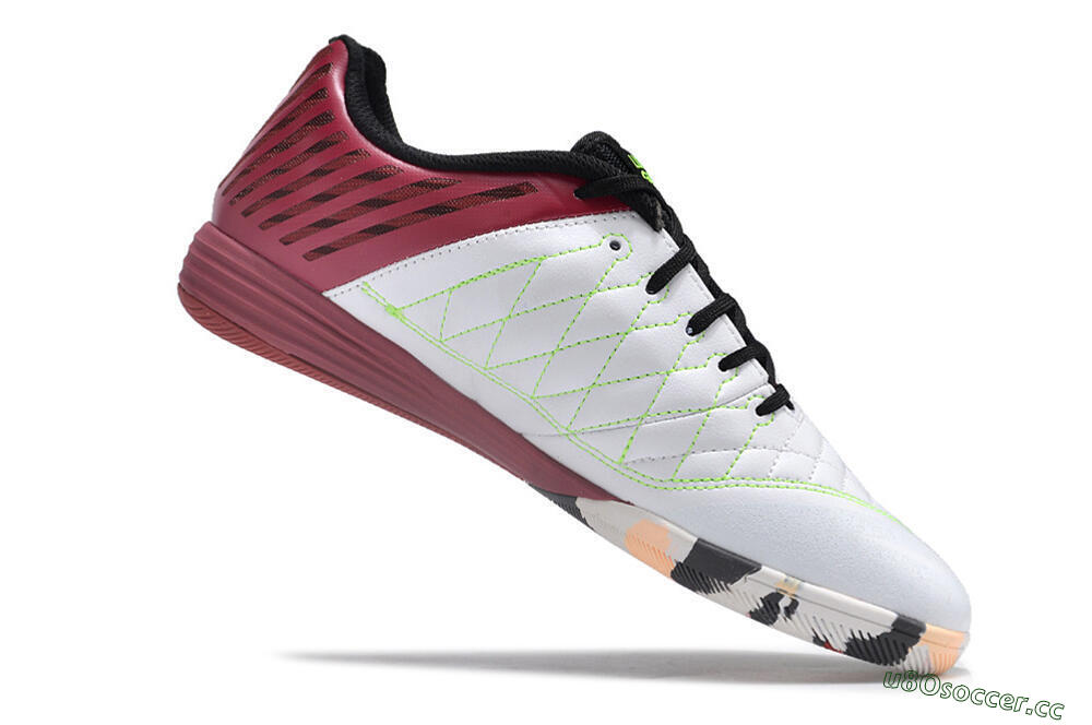 Unisex Nike Lunar Gato 2 IC Indoor & Futsal Low-Tops Football Shoes - White/Red/Black 4