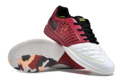 Unisex Nike Lunar Gato 2 IC Indoor & Futsal Low-Tops Football Shoes - White/Red/Black