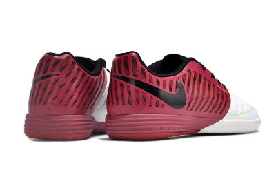 Unisex Nike Lunar Gato 2 IC Indoor & Futsal Low-Tops Football Shoes - White/Red/Black