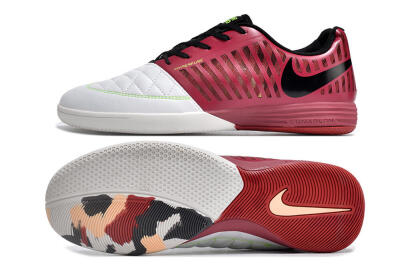 Unisex Nike Lunar Gato 2 IC Indoor & Futsal Low-Tops Football Shoes - White/Red/Black
