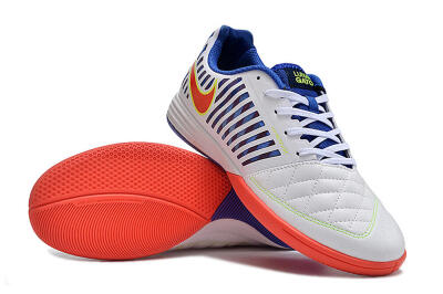 Unisex Nike Lunar Gato 2 IC Indoor & Futsal Low-Tops Football Shoes - White/Blue/Red