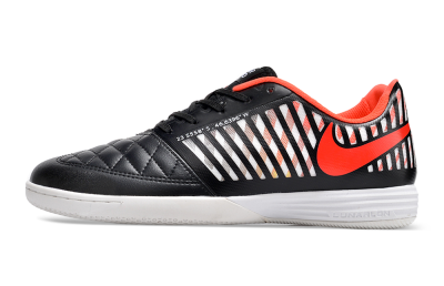 Unisex Nike Lunar Gato 2 IC Indoor & Futsal Low-Tops Football Shoes - Black/White/Red