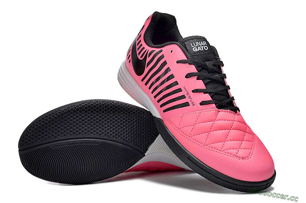 Unisex Nike Lunar Gato 2 IC Indoor & Futsal Low-Tops Football Shoes - Pink/Black 3