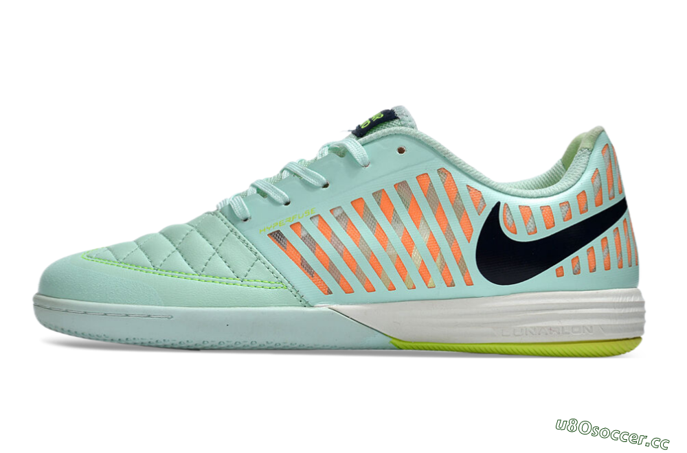 Unisex Nike Lunar Gato 2 IC Indoor & Futsal Low-Tops Football Shoes - Jade/Black/Red 3