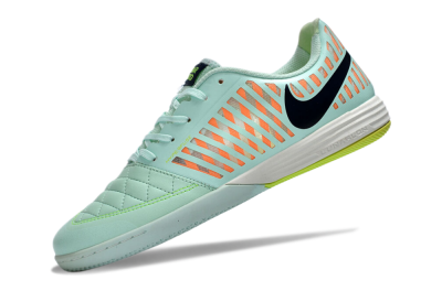 Unisex Nike Lunar Gato 2 IC Indoor & Futsal Low-Tops Football Shoes - Jade/Black/Red