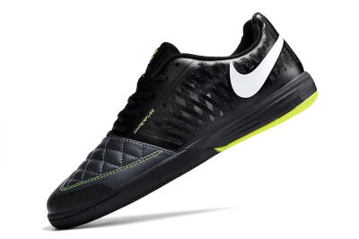 Unisex Nike Lunar Gato 2 IC Indoor & Futsal Low-Tops Football Shoes - Black/White/Yellow