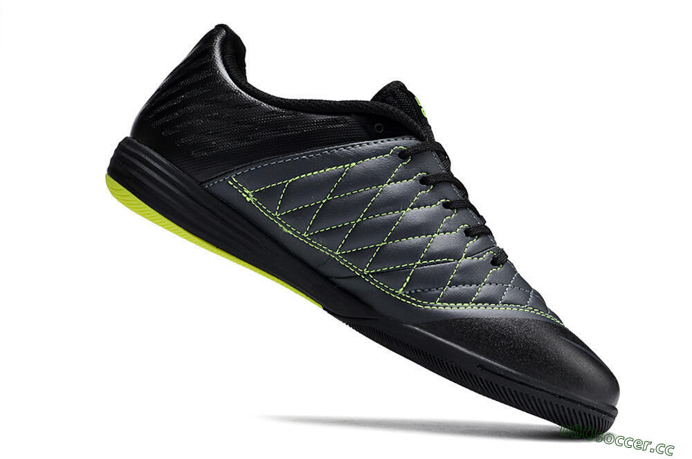 Unisex Nike Lunar Gato 2 IC Indoor & Futsal Low-Tops Football Shoes - Black/White/Yellow 5