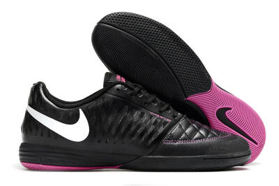 Unisex Nike Lunar Gato 2 IC Indoor & Futsal Low-Tops Football Shoes - Black/White/Purple