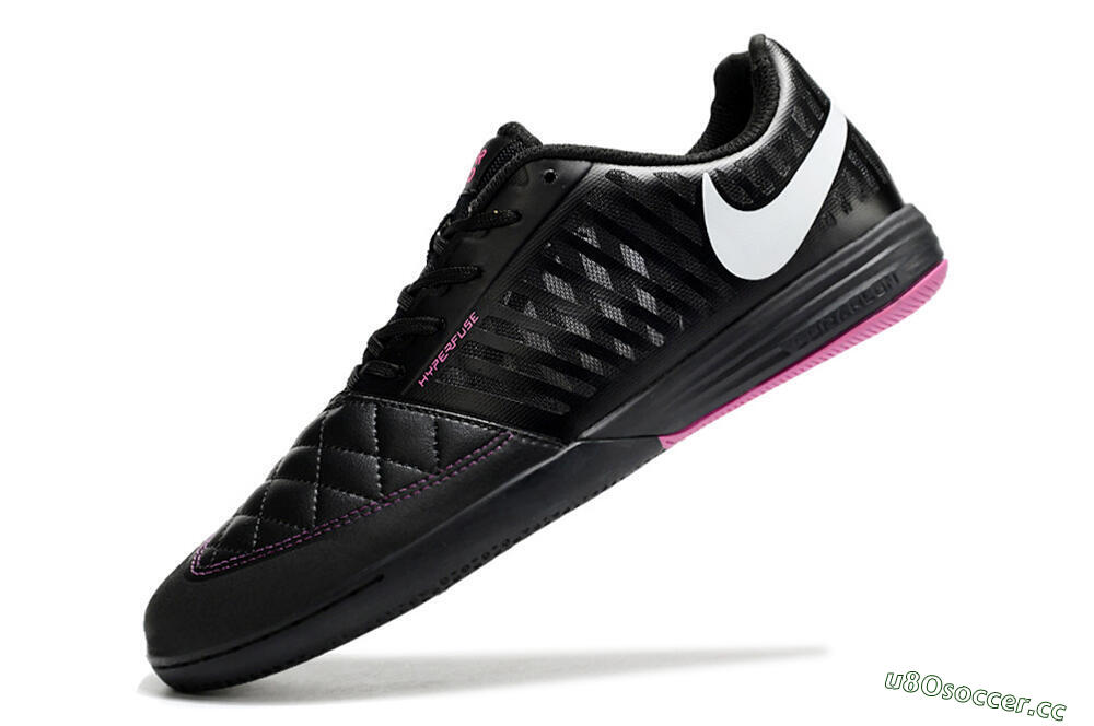 Unisex Nike Lunar Gato 2 IC Indoor & Futsal Low-Tops Football Shoes - Black/White/Purple 5
