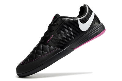 Unisex Nike Lunar Gato 2 IC Indoor & Futsal Low-Tops Football Shoes - Black/White/Purple