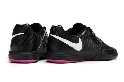 Unisex Nike Lunar Gato 2 IC Indoor & Futsal Low-Tops Football Shoes - Black/White/Purple