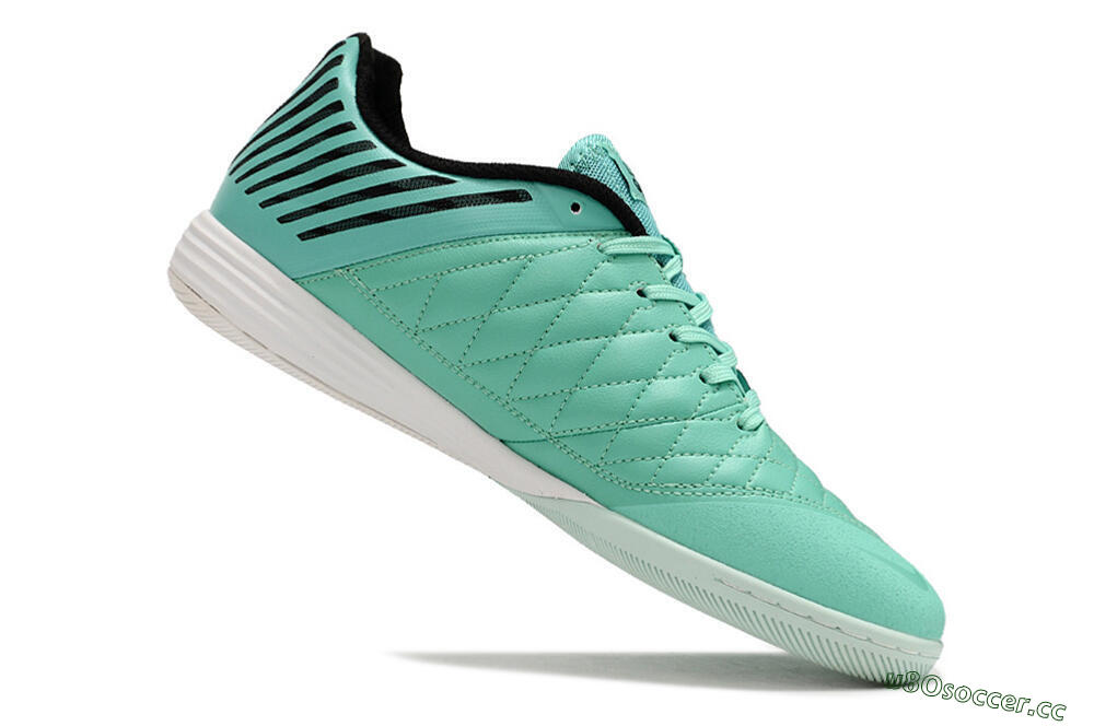 Unisex Nike Lunar Gato 2 IC Indoor & Futsal Low-Tops Football Shoes - Jade/Black/Red 4